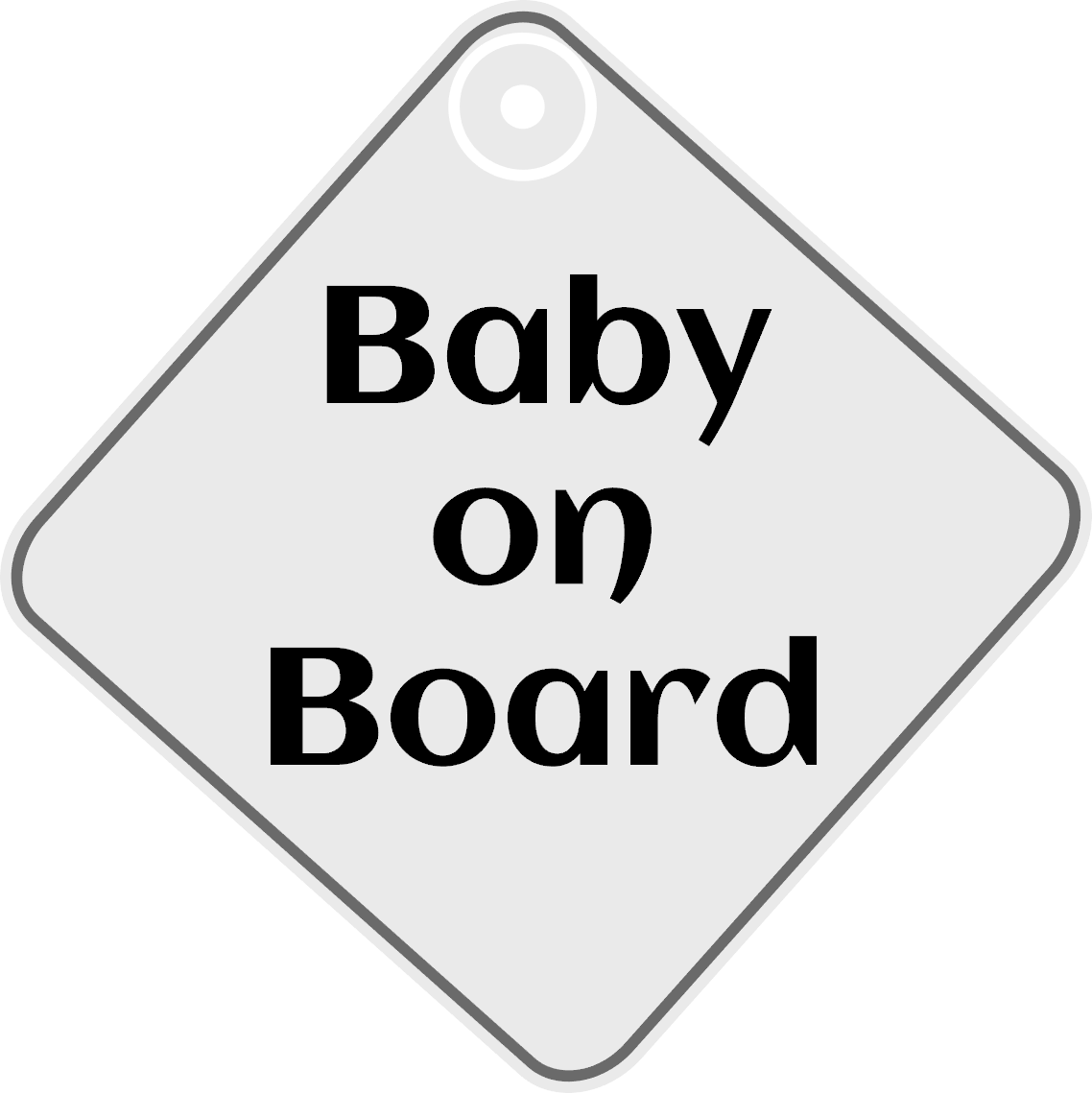 Baby on Board Window Sign Studio V Designs
